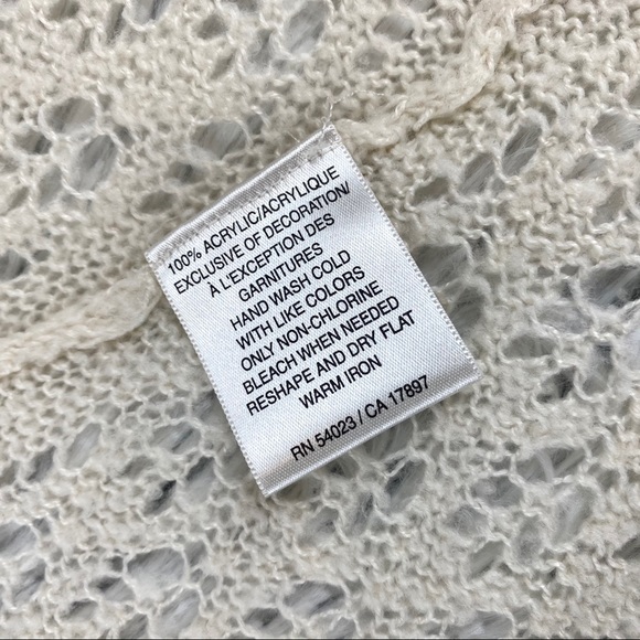 Old Navy Ivory Crochet Shrug Cardigan EUC - Picture 8 of 9